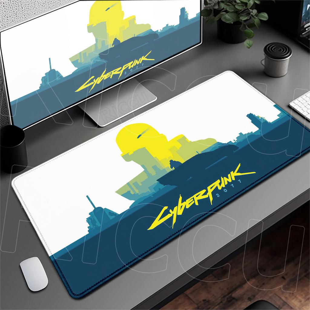 Kawaii Anime Girl Deskmat HD Printing C_cyberpunk Non-slip Mouse Pad XXL Laptop Gamer Dragon Speed Keyboard Rug Durable Washable