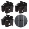 4Pieces Broom Holder with Screws for Kitchen Wall Mounted Mop Hanger Garden Tool