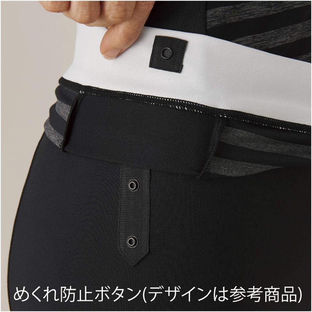 MIZUNO Gym Fitness Swimsuit Size Women's (3.5-Length) N2JG934291, Small, Black/Gray