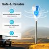 Éolienne à Axe Vertical 100W, Faible Vitesse de Démarrage, Générateur Silencieux 12V/24V pour Maison Bateau Cabine Camping-car