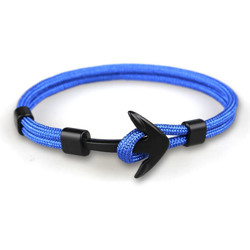 Trendy Men's Polyester Airplane Anchor Bracelet