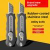 Heavy-Duty Stainless Steel Utility Knife - Large Industrial Grade Box Cutter