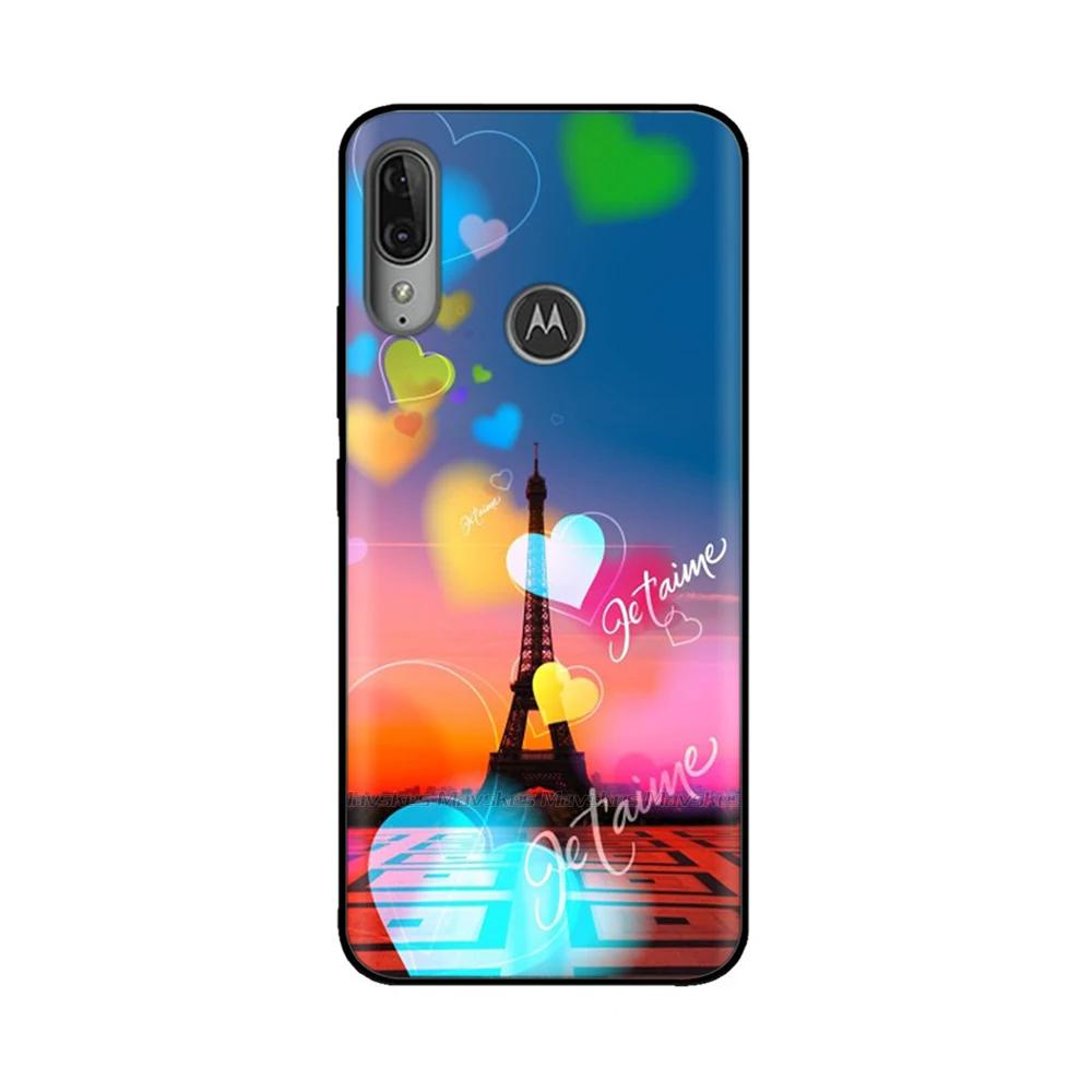 For Moto E6 Plus Case Soft Black Silicone Phone Back Cover For Motorola Moto E6 Play E6s 2020 MotoE6 Plus Case Cover Coque Funda