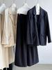 LUXI Women's Autumn Tencel Linen Blazer & Pants Set