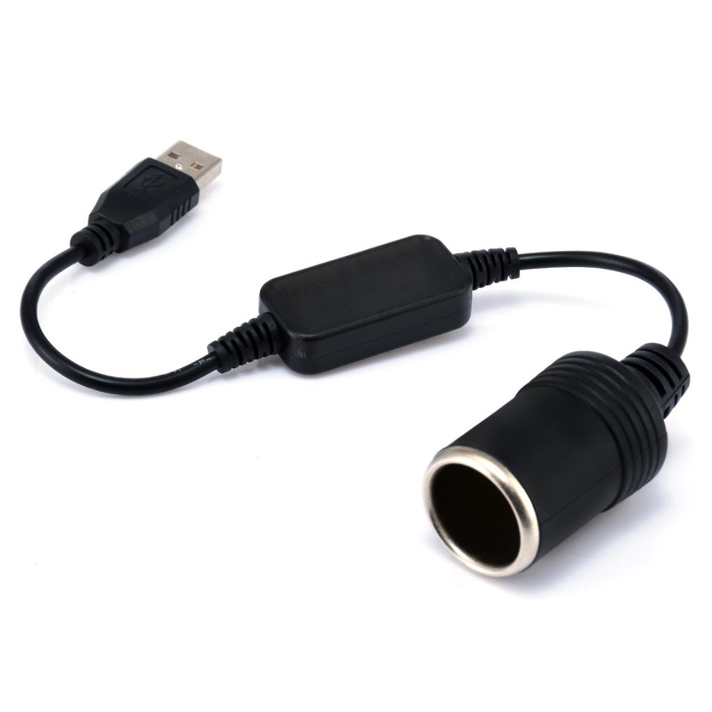1Pc  Cigarette Lighter Socket USB Male To Female Cigarette Lighter Adapter Converter FOR Car