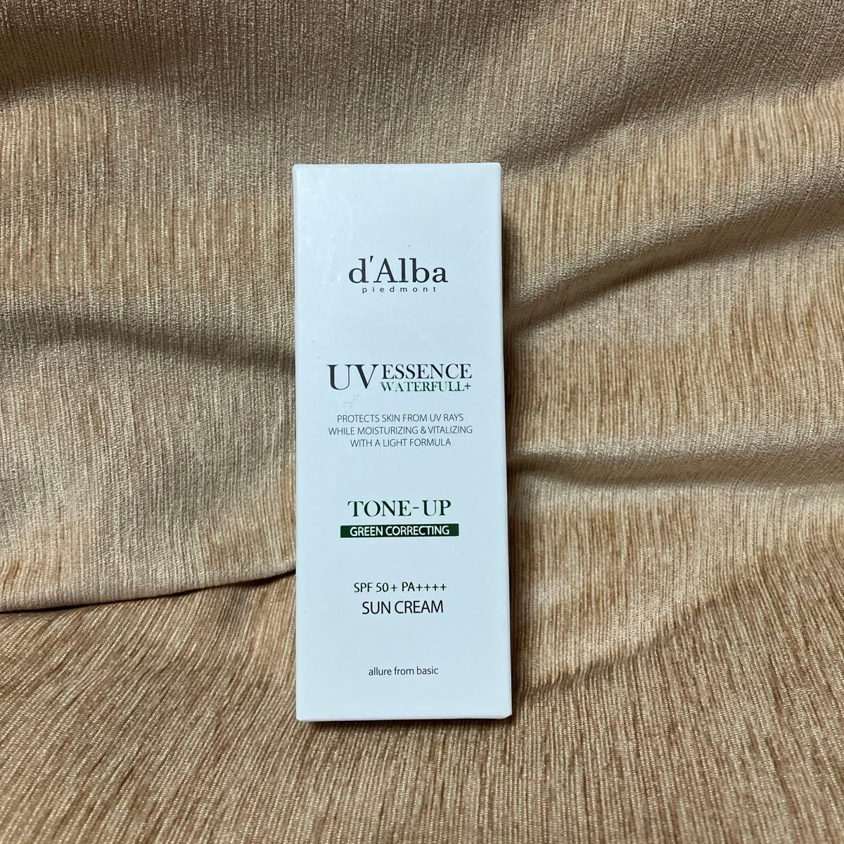 d Alba UV ESSENCE WATERFULL+ TONE-UP GREEN CORRECTING SUN CREAM