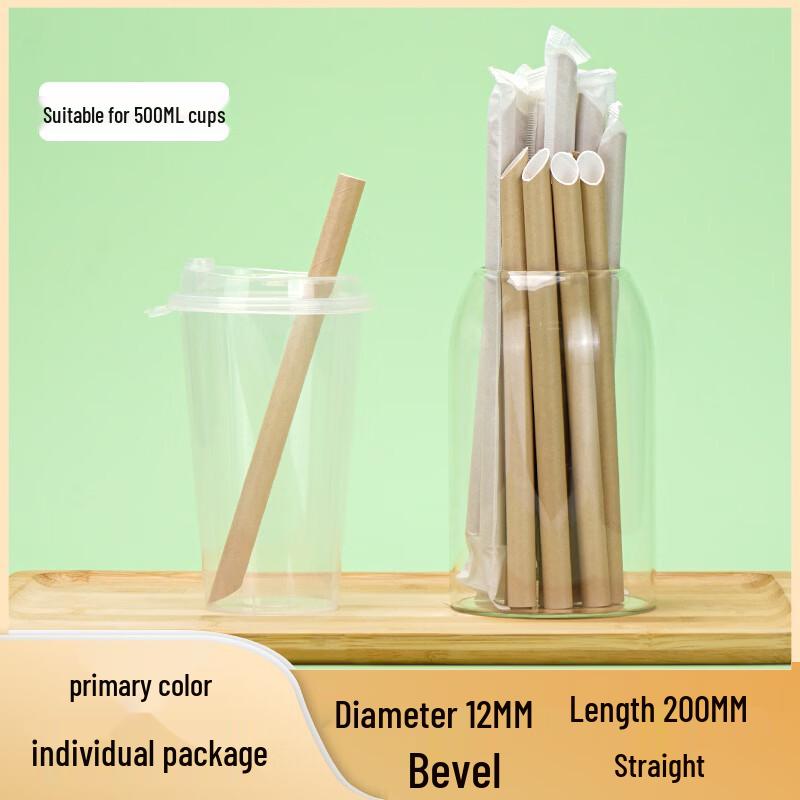 Biodegradable Individually Wrapped Paper Straws
