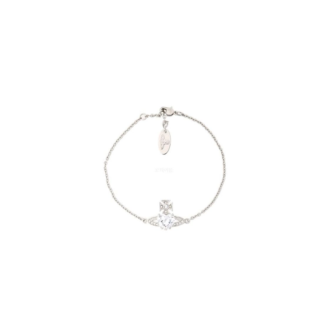 Vivienne Westwood Logo Design Brass Bracelet Men Bracelets Silver 6102020Q02P169CN F,Silver