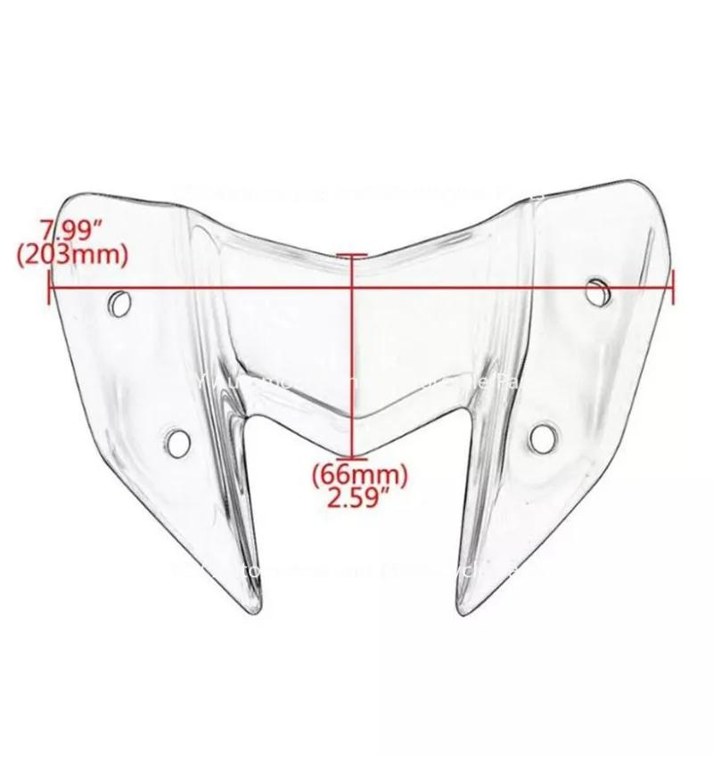 Motorcycle Black Front Windscreen Windshield Screen Fit For Kawasaki Z800 2012-2016 Motorcycle Accessories 1pc