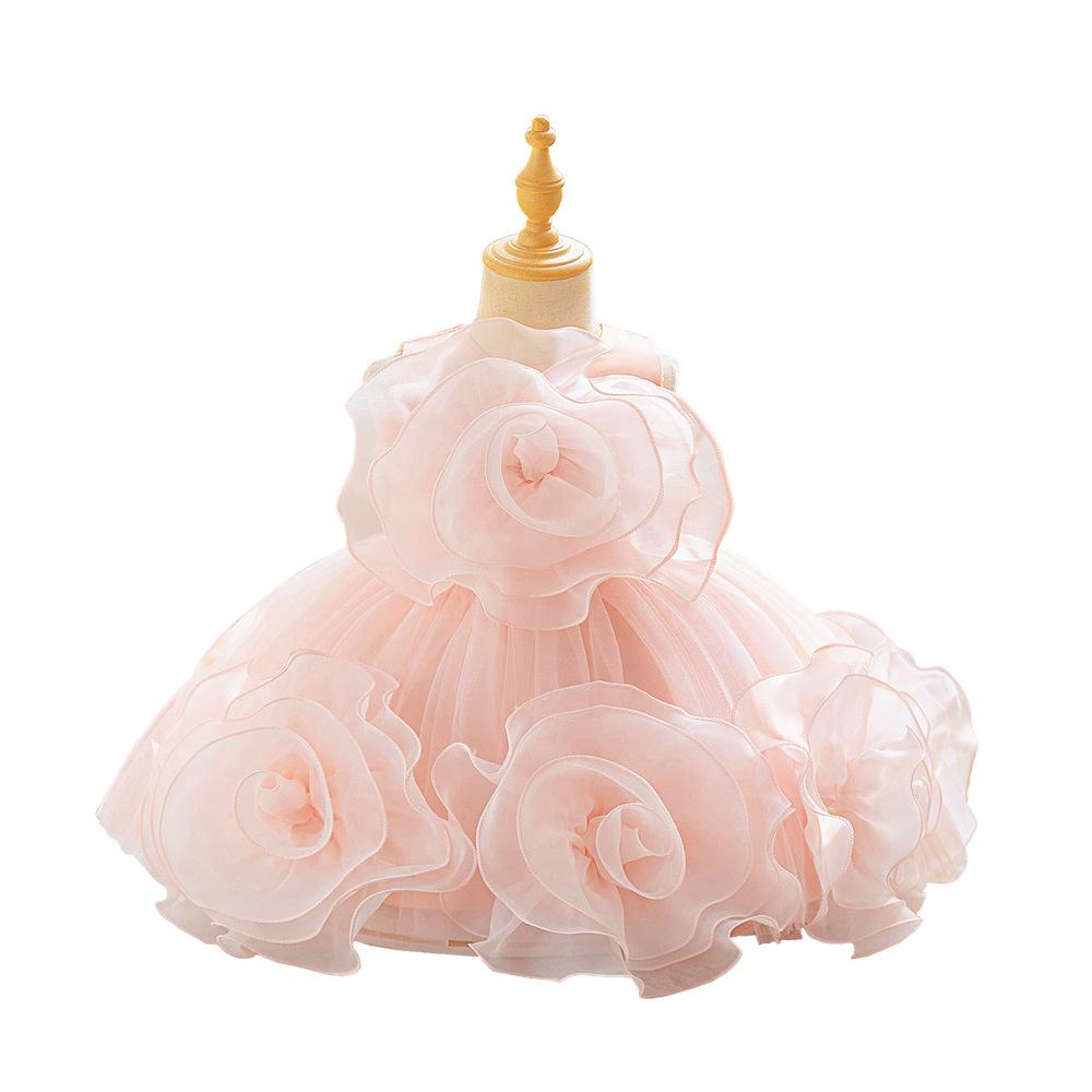 0-3J Weihnachtskleid Neugeborenes Taufe Hochzeitskleid für Baby Mädchen Erste Geburtstagsparty Kleidung Kleinkind Mädchen Taufkleid Kleidung L3017