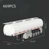 KNEW BUILT European Truck Semi-TrailerOil TankerContainer Trailer Building Block Toys-Boys' Educational AssemblyFestival Gift