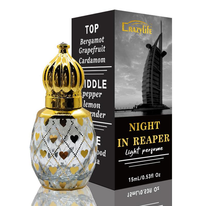 15Ml Dubai Middle East Perfume Oil  Long Lasting Light Fragrance Fresh Desert Flower Arabian Essential Oil Health Beauty