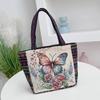 Embroidered Canvas Tote Bag - Chinese Style for University Women