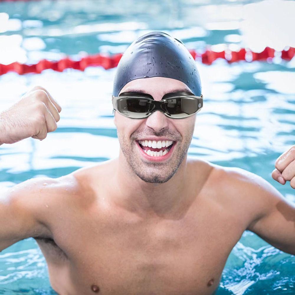 Adjustable Swimming Goggles Waterproof Swimwear Eyewear Outdoor Diving Goggles  Myopia Correction
