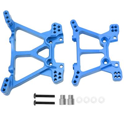 RC Aluminum Alloy Front Rear Shock Tower for Traxxas Slash 4X4 TSM 1 10 RC Car Upgrade PartsBlue