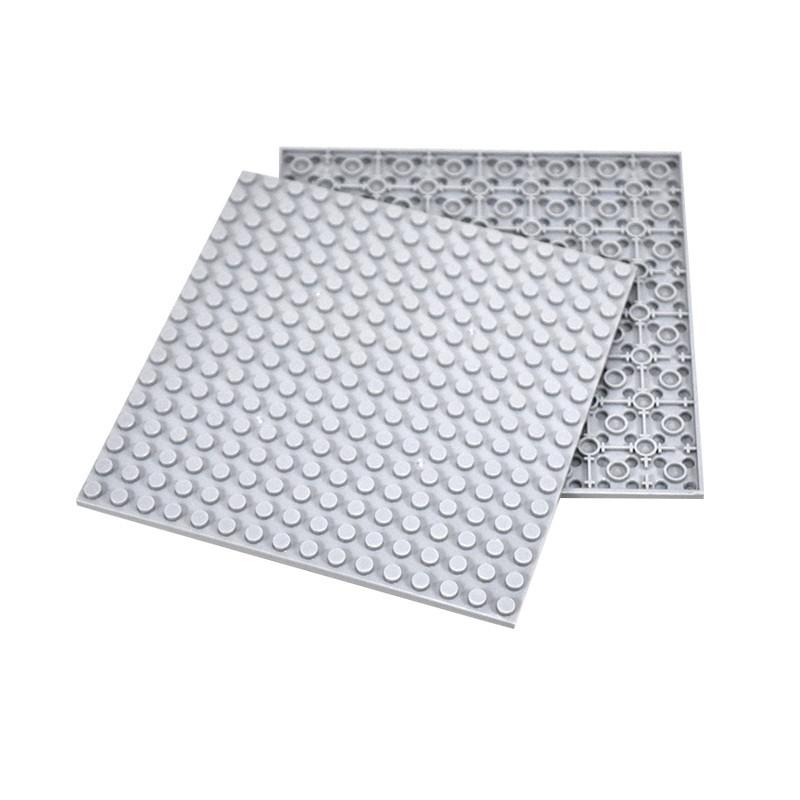 

2pcs 16x16 Double Sided Baseplates for Building Blocks, MOC City Construction DIY Plates, Compatible Educational Toy for Kids сірий