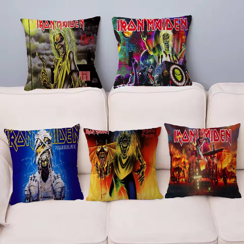 Band I-Iron Cool M-Maiden Pillow Cover Design Cushion Cover Decor Holiday Decorati