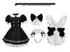 2025 Japonský Anime Maid Kostým - Roztomilé Lolita Černobílé Crossdresser Šaty