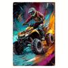 Vintage OffRoad Motorcycle Metal Poster    Retro Motocross Wall Art with Vibrant Colors Durable Iron Home  Office Decor Pe