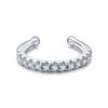 1 Piece Rainbow Ear Clips 925 Sterling Silver Fashion Unique Tiny Cuff Earrings For Women Girl Fine Jewelry Accessories