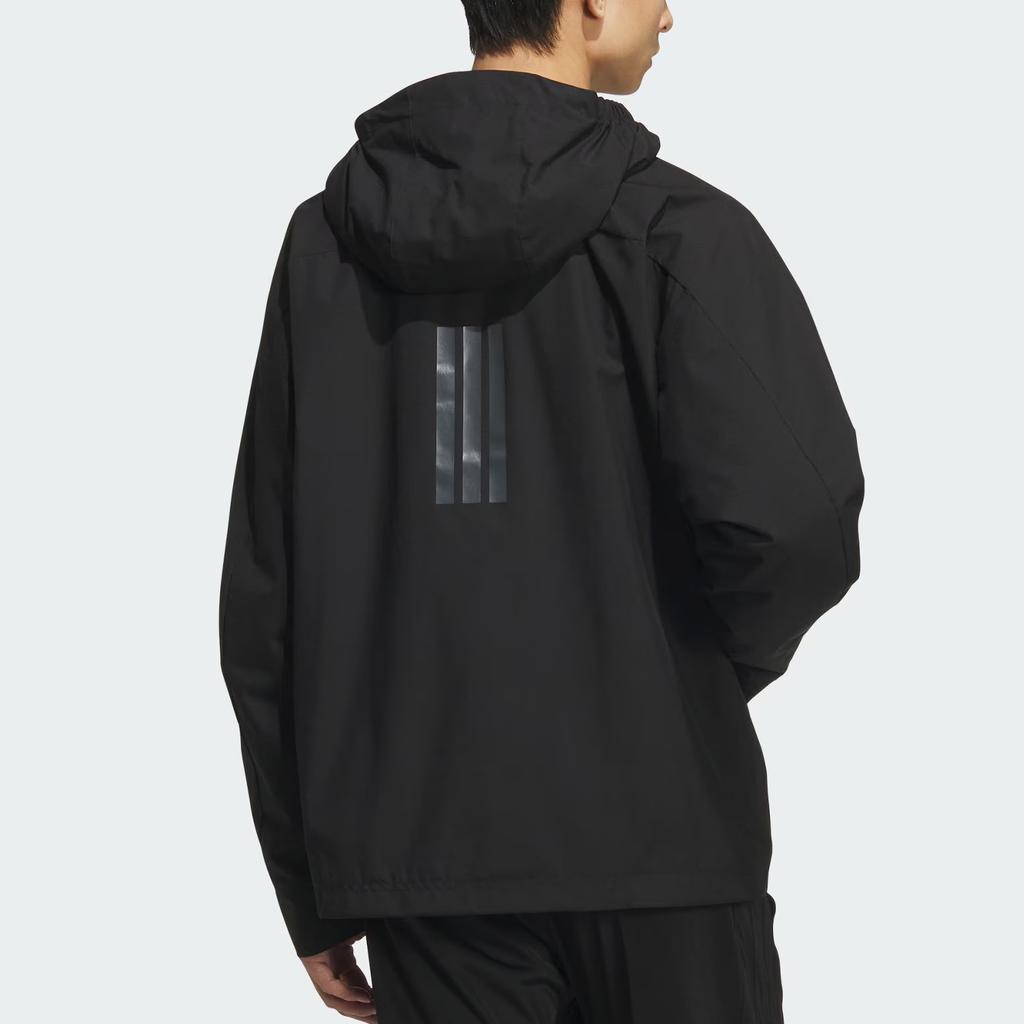 Adidas Modern Tech Warm Locker Wasserabweisend Winddicht Kapuzen-Reißverschluss Langarmjacke Herrenjacken Schwarz KB7624