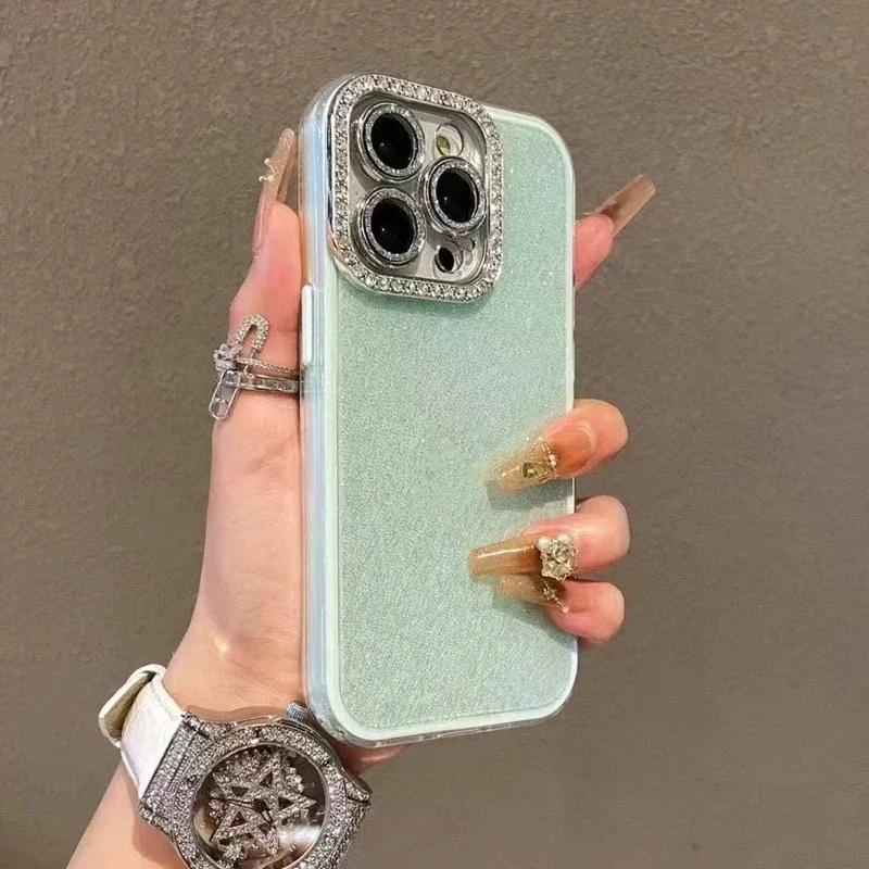 Luxus Glitzer Diamant Handyhülle Für iPhone 14 15 16 Plus 11 12 13 16 Pro Max Stoßfest Hart Rückseite Kameraschutz Hülle