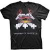Metallica T Shirt Master of Puppets Band Logo Official Mens Black