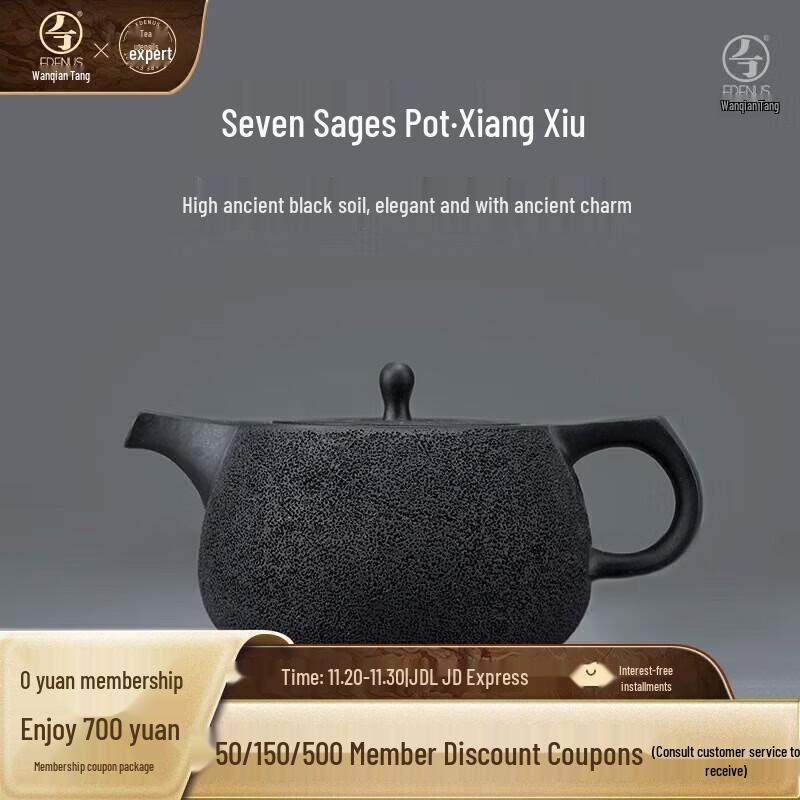 Edenus Ceramic Kung Fu Teapot