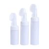 Liquid Brush Head Froth Pump Spray Bottle Refillable Bottles With Cleansing Brush Foaming Bottle