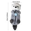 Plush Otter Pencil Case Large Capacity, Expandable Portable Cosmetic Stationery Bag For Students, Soft Plush