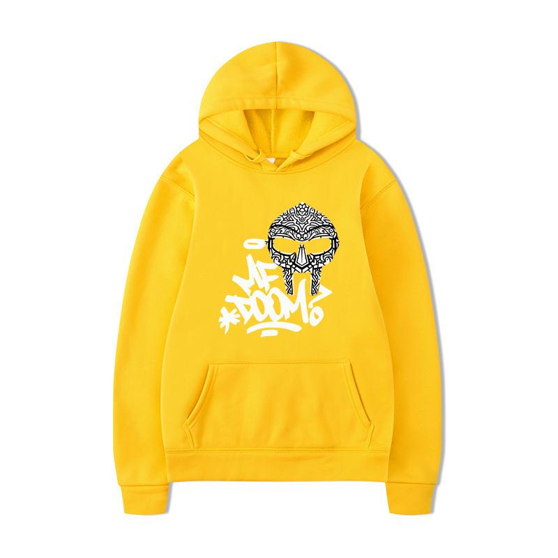 ME DOOM Printed Men's Autumn and Winter New Hoodie Brand Hoody Clothes Vintage Fashion Long Sleeve Pullovers