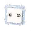 R-TV antenna socket, final, separated (module), attenuation: TV-1.0 dB, R-1.5 dB