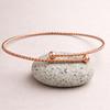 Twisted Copper Cuff Bracelet, Adjustable Open Bangle, Handmade Minimalist Copper Jewelry Gift