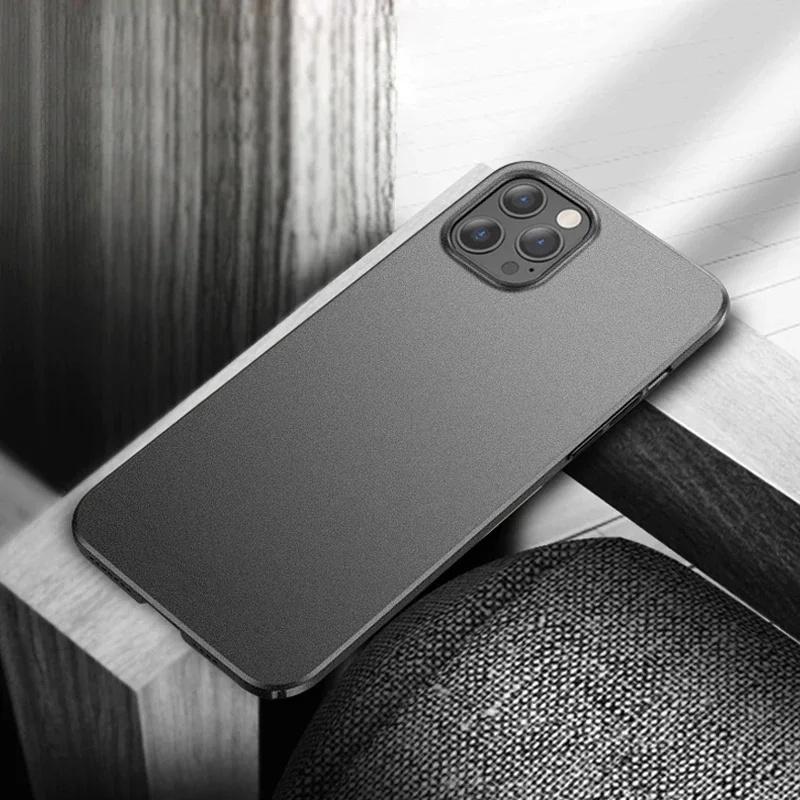 Luxury Matte Hard PC Case For iPhone 15 14 13 12 Mini 11 Pro XS Max XR X 7 8 Plus SE 2020 SE 2022 Ultra Thin Back Cover Fundas