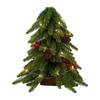 Christmas Tree Inverted Binding Simulated Nobel  40CM Small Tree Desktop Decoration-Original Color Band Lamp  (with Accessories)
