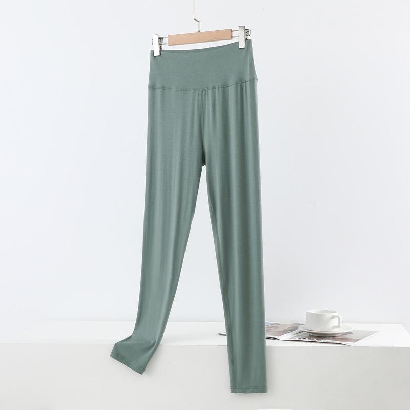 High-Waisted Modal Pants for Women - Loose, Seamless, Plus Size, Perfect for Spring and Autumn