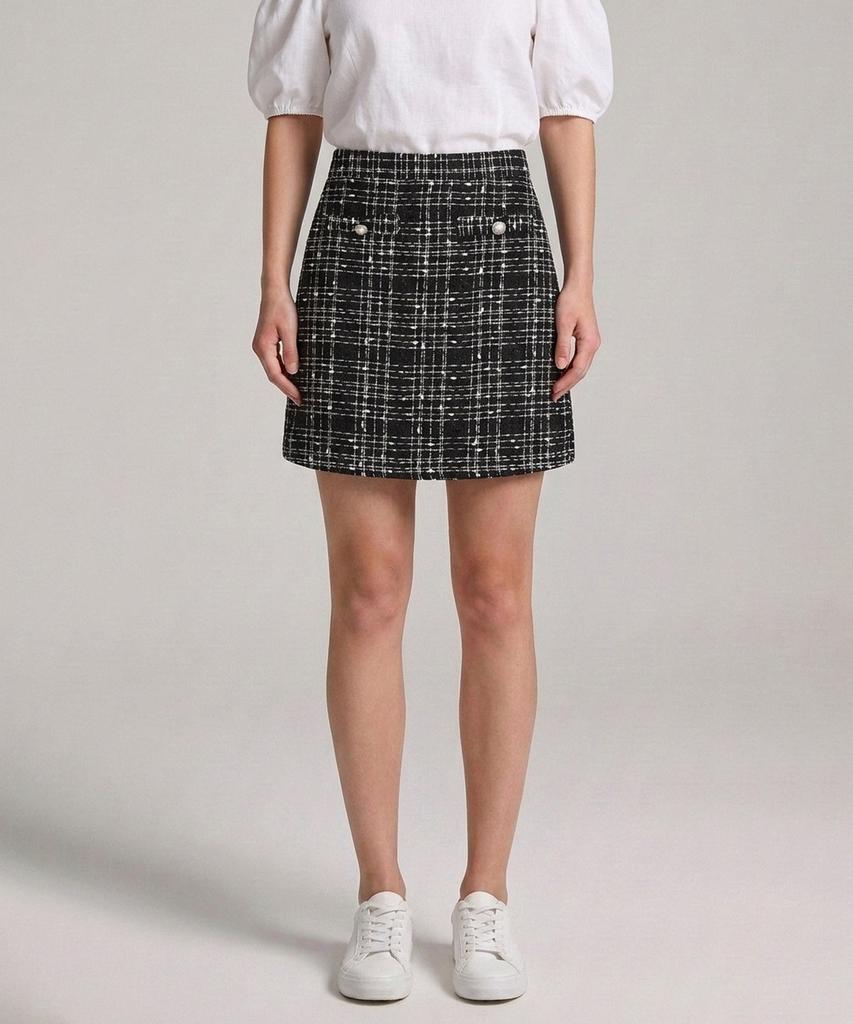 MESENSE Tweed Pattern Mini Skirt_Mb36Skm311Z