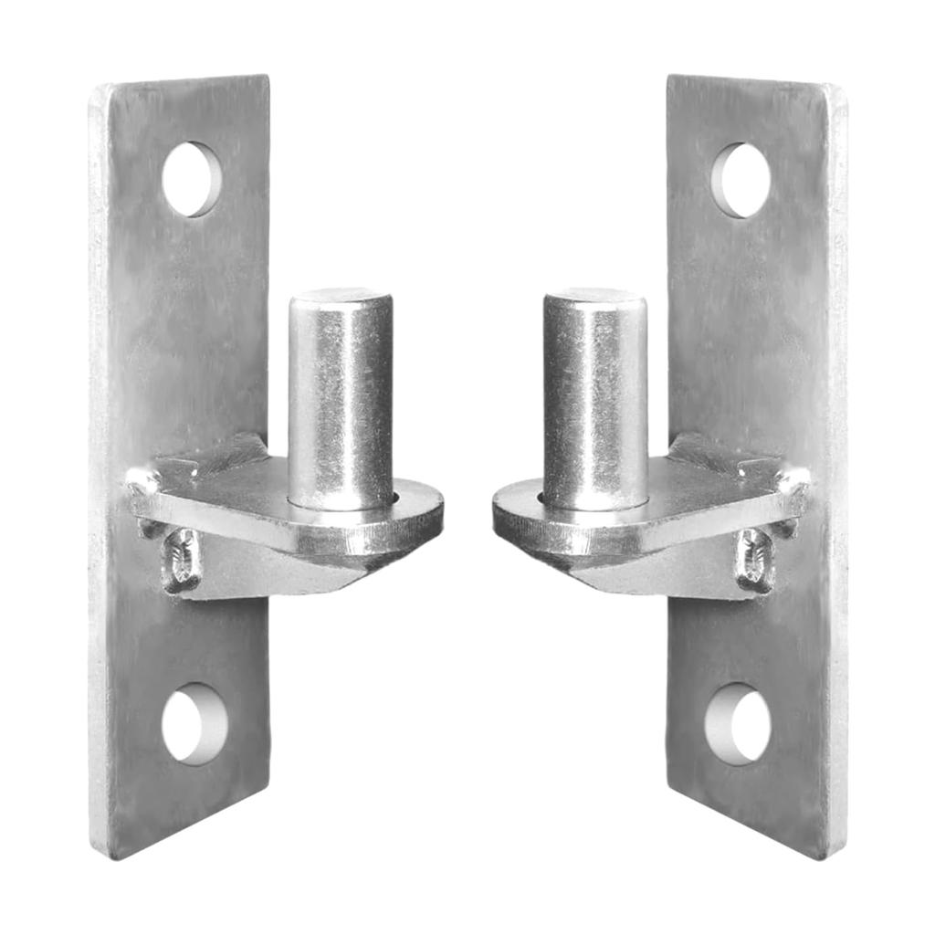 2Pieces Portable Sturdy Wall Mount Gate Hinges Stainless Steel for Outdoor Chain Link Fence Gate Post Hinges Pin