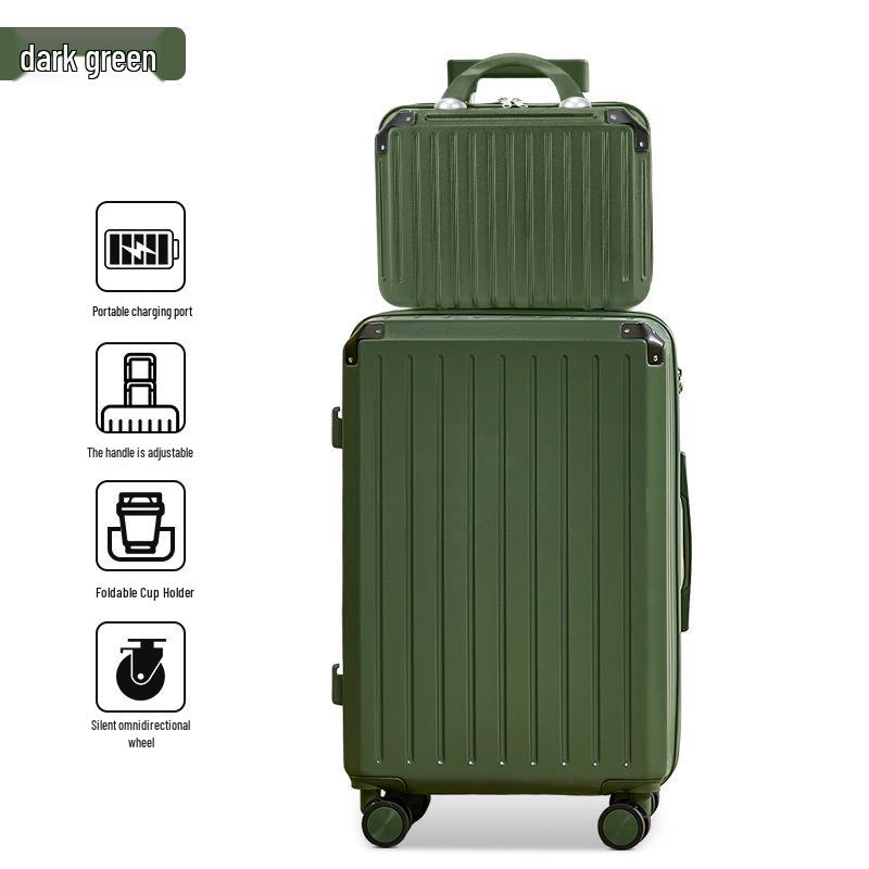 Mother-Daughter Set: Universal Wheel Travel Suitcase with 28-Inch & 20-Inch Trolley Cases, Large Capacity, with Security Code Lock