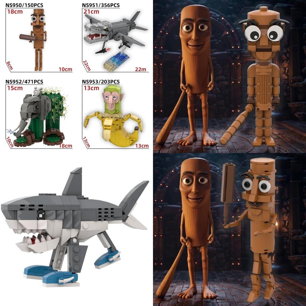 Tungtungtungsahur Abs Plastic Building Blocks Set With Mini Figures For Creative Play