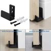 Barn Door Guides Adjustable Sliding Door Bottom Barn Door Guide Roller Decoration Prevent Door From Swinging
