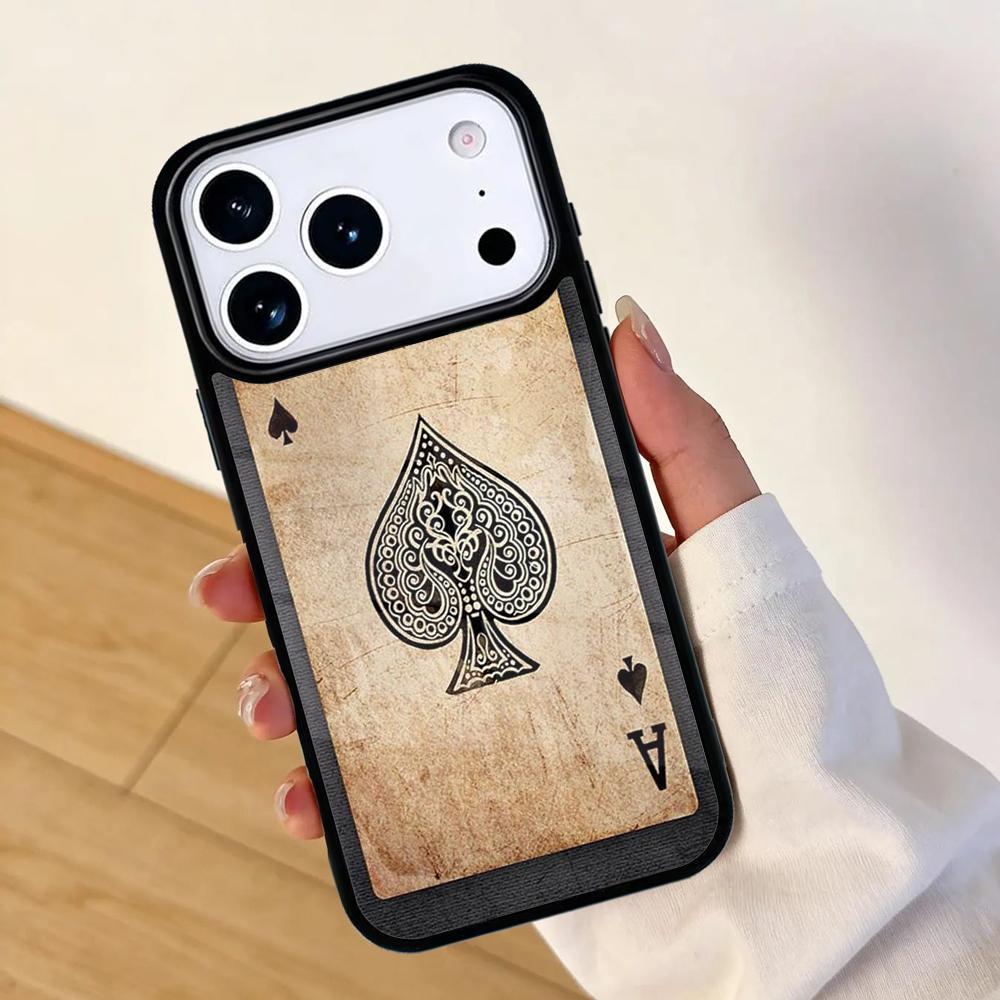 POKER PLAYING CARDS Mobile Phone Case for IPhone 17 AIR 16pro Max 15 14 13 12 11 Bumper Cover