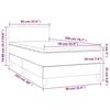 3140982 vidaXL Bed with Box Spring and Mattress White 90x200 Cm Faux Leather