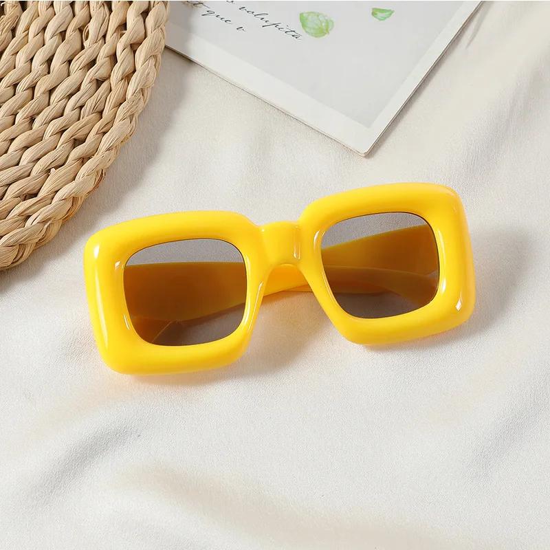 3-12 Years New Style Square Sun Glasses for Boys Girls Y2K Retro Style Design Shades Candy Color Goggle Sun Eyeglasses Kids Children Eyewear