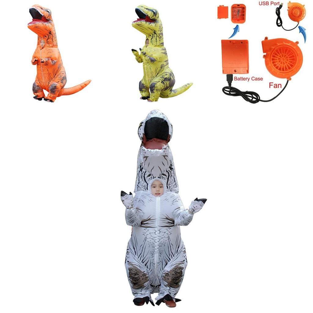 Fantastico Costume Gonfiabile di Dinosauro T-rex per Bambini per il Massimo Divertimento di Halloween
