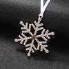 Snowflake Christmas Ornaments with Personalized Photo Projection Elegant Hanging Pendant Fun Holiday Christmas Tree Decorations