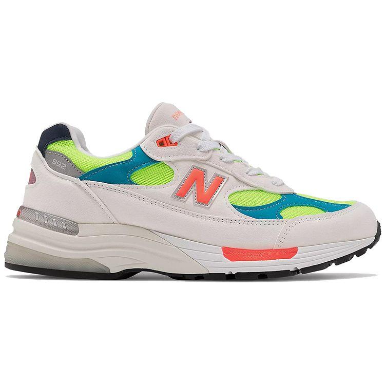 New Balance 992 Hergestellt in den USA Weiße Neon Unisex Sneaker Grün M992DA