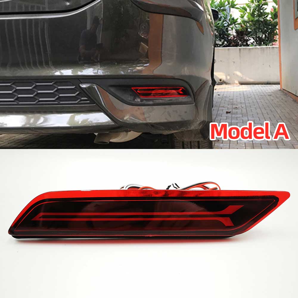 Car Flashing 2PCS For Honda City 2017 2018 2019 LED Rear Bumper Tail Light Fog Lamp Brake Reflector Turn Signal Fog Lamp