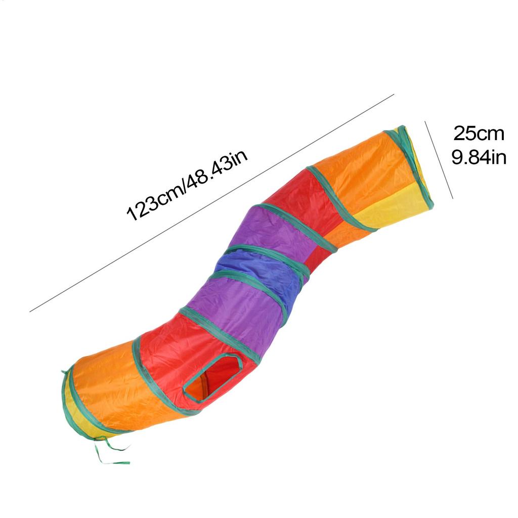 Cat Tunnels Small Cat Tunnel Foldable Tube Playground For Rabbit Dogs Bunny Small Animal Indoor Outdoor Home Activity