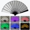 Portable Dancing Light Fan Creative Glowing Hand Fan LED Luminous Fan  Rave Festival